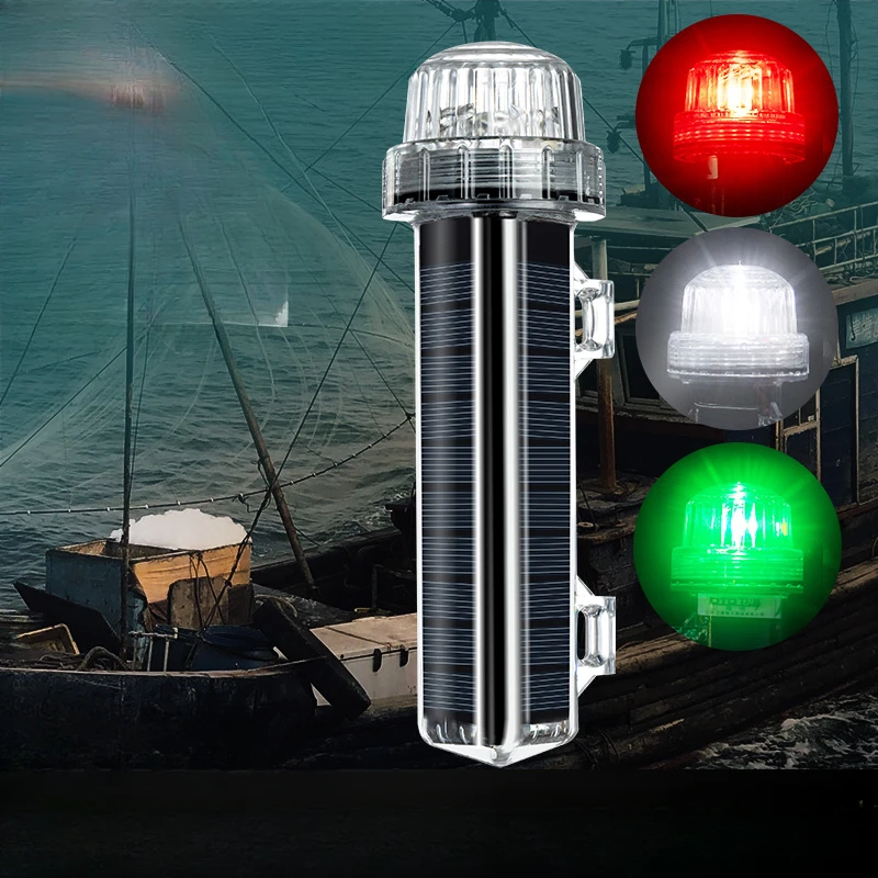 Fishing Boat Navigation Light - Nowa Solarna Lampka Sygnalizacyjna Oceaniczna Lampka