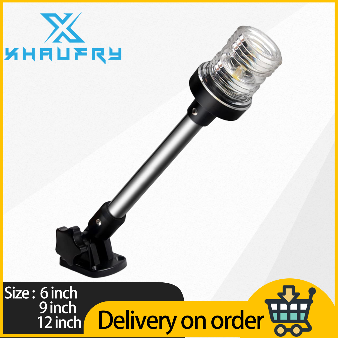 Fishing Boat Anchor - Białe LED-owe światła burtowe 360 stopni,