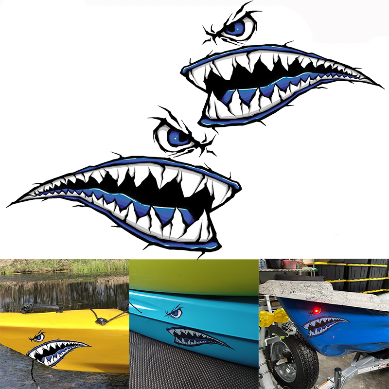 Fishing Boat Trailer - 2 SZT. Naklejki na łódkę z