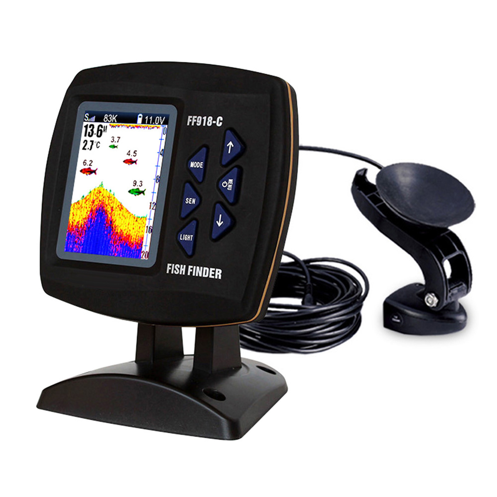 Przewodowy lokalizator ryb z k – Fishing Boat Depth Finder recenzja i cena